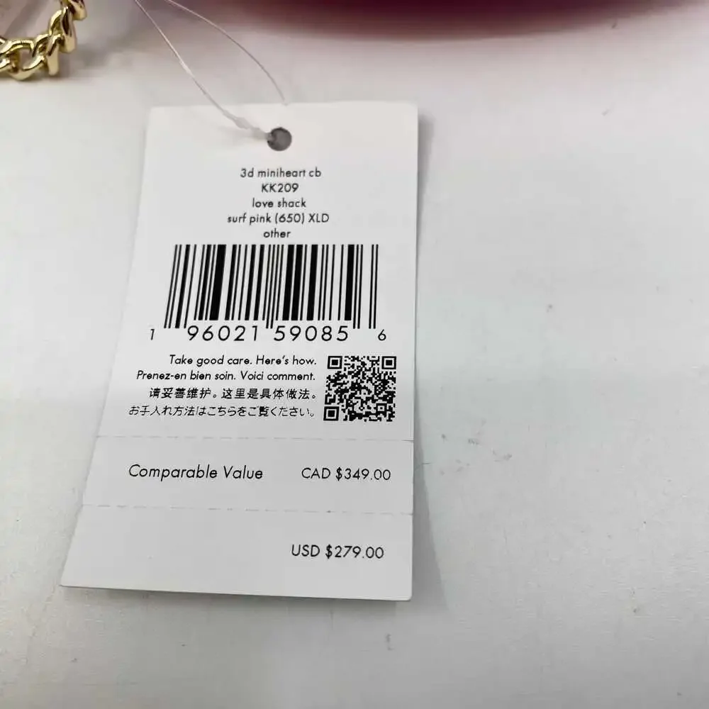 Kate Spade Mini Heart Crossbody Leather Bag | OS Pink